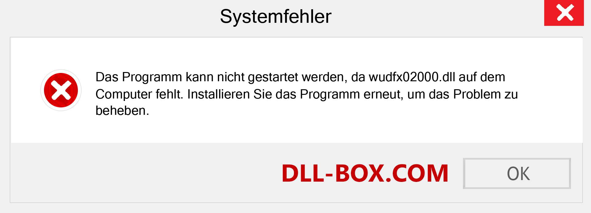 wudfx02000.dll-Datei fehlt?. Download für Windows 7, 8, 10 - Fix wudfx02000 dll Missing Error unter Windows, Fotos, Bildern